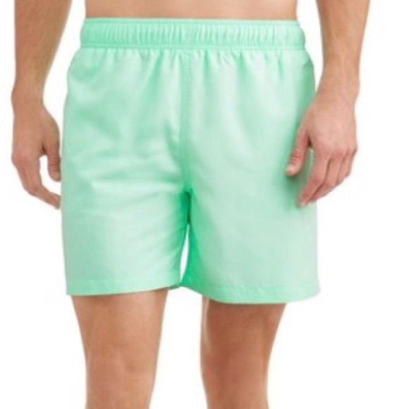 Mint green swim trunks shorts 6in George 2XL - Picture 1 of 8